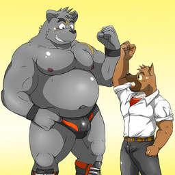 anthro bear biceps big_muscles bulge canine chubby clothed clothing dog duo half-dressed male mammal muscles nipples overweight pecs scar shiba-kenta topless
Rating: Safe
Score: 6
User: Hardstyle_Chris
Date: April 25, 2013 anthro bear biceps big_muscles bulge canine chubby clothed clothing dog duo half-dressed male mammal muscles nipples overweight pecs scar shiba-kenta topless
Rating: Safe
Score: 6
User: Hardstyle_Chris
Date: April 25, 2013