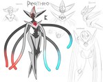 ambiguous_gender chest_gem featureless_feet feet gem simple_background solo standing tendrils text latiar nintendo pokemon fan_character arceus attack_forme_deoxys defense_forme_deoxys deoxys generation_3_pokemon generation_4_pokemon legendary_pokemon normal_forme_deoxys pokemon_(species) speed_forme_deoxys 2021 5:4 digital_media_(artwork) english_text hi_res