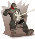 2012 abstract_background anthro ape balls biceps big_balls big_muscles big_penis black_fur black_penis blush chubby circumcised collar cum cum_in_mouth cum_inside cum_on_chest cum_on_face cum_on_penis cum_on_stomach cum_string cumshot easyspark erection excessive_cum eyes_closed facial_hair fur gorilla grey_fur hairy krun leaking male mammal musclegut muscles nipples nude orgasm pacman20 pecs penis pose primate solo standing thick_penis tongue
Rating: Explicit
Score: 15
User: Kakuya
Date: October 11, 2012