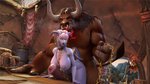 16:9 3d_(artwork) animal_genitalia animal_penis anthro big_breasts big_penis blizzard_entertainment bovid bovine breasts chain chain_leash chained collar collar_only digital_media_(artwork) draenei duo equine_genitalia equine_penis exclamation_point female from_behind_position genitals hi_res holding_leash holding_object horn horned_humanoid huge_penis humanoid humanoid_on_anthro larger_male leash male male/female mammal nipples nude penis sex sex_slave size_difference slave smaller_female tauren tektah warcraft widescreen