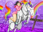 clothing duo female feral horn machine metallic_body panties purple_background rainbow rainbow_arch riding simple_background tail underwear unknown_artist adult_swim cartoon_network charlie_the_unicorn_(series) filmcow mythology robot_unicorn_attack the_venture_bros. charlie_the_unicorn doctor_girlfriend harmony equid equine human mammal mythological_creature mythological_equine robot unicorn 4:3 crossover digital_media_(artwork)