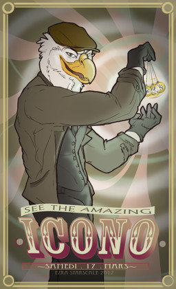 anthro beak clock clothing gloves handwear hat headgear headwear holding_pocketwatch hypnosis leather leather_clothing leather_gloves leather_handwear male mind_control pendulum pendulum_swing pocketwatch solo suit text watch mushabon icono accipitrid accipitriform avian bald_eagle bird eagle sea_eagle english_text