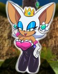 anthro big_breasts breasts cleavage clothed clothing cosplay female solo rougethedaisy mario_bros nintendo sega sonic_the_hedgehog_(series) princess_daisy rouge_the_bat bat mammal absurd_res hi_res