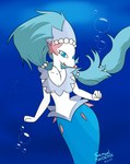 anthro breasts duo featureless_crotch female feral solo_focus underwater water samuel-neocros nintendo pokemon generation_7_pokemon pokemon_(species) primarina wishiwashi wishiwashi_(school_form) 2023 hi_res signature