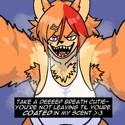 accessory anthro armpit_hair body_hair breasts clothing dialogue female hair_accessory hairclip neck_tuft shirt solo tank_top teeth text topwear tuft seabassreels mythology vchiban buffpup canid canine mammal mythological_canine mythological_creature werecanid werecanine werecreature werewolf 1:1 english_text hi_res