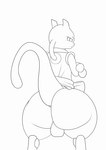 anthro anus asian_clothing ass_clapping balls big_butt butt clothed clothing genitals holowear_(pokemon) male male_penetrating penetration penis simple_background solo tail thick_thighs topwear twerking white_background smeargle20 nintendo pokemon pokemon_unite martial_arts_style_mewtwo felid generation_1_pokemon legendary_pokemon mammal mewtwo pokemon_(species) 2024 animated black_and_white digital_drawing_(artwork) digital_media_(artwork) line_art monochrome short_playtime sketch unfinished