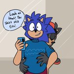 5_fingers anthro arms_bent black_body black_claws black_eyebrows black_eyes black_fur black_nose blue_body blue_clothing blue_eyebrows blue_fur blue_shirt blue_topwear boxers_(clothing) cellphone claws clothed clothed_anthro clothed_male clothing dialogue duo electronics exclamation_point eyebrows eyes_closed finger_claws fingers fully_clothed fully_clothed_anthro fully_clothed_male fur fur_markings holding_cellphone holding_object holding_phone hug hugging_another hugging_from_behind hugging_partner inside looking_at_viewer male male/male male_anthro markings multicolored_body multicolored_fur phone red_boxers red_clothing red_markings red_underwear rolled_up_sleeves shirt smile smiling_at_viewer speech_bubble standing tan_body tan_inner_ear tan_skin text thick_eyebrows toothy_smile topwear two_tone_body two_tone_fur underwear yelling beastofeuthanasia sega sonic_the_hedgehog_(series) shadow_the_hedgehog sonic_the_hedgehog eulipotyphlan hedgehog mammal 2023 colored digital_drawing_(artwork) digital_media_(artwork) english_description english_text hi_res shaded simple_shading