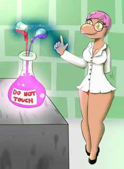 anthro big_breasts biped breasts cleavage clothed clothing coat eyewear fangs female footwear glasses green_eyes hair high_heels lab_coat levitating magic non-mammal_breasts panties pink_hair potion science scientist shoes simple_background smile solo teeth topwear underwear razorxshell mario_bros nintendo nurrai_(character) koopa koopa_troopa magikoopa reptile scalie 2016 hi_res