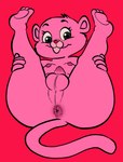 anthro anus balls black_eyes butt fur genitals hands_on_legs legs_up looking_at_viewer male nipples penis pink_body pink_ears pink_fur pink_nipples pink_nose pink_tail presenting presenting_hindquarters smile solo tail thick_thighs young young_anthro young_male charliepops hanna-barbera pink_panther_(series) pink_panther_and_sons pinky_(pink_panther_and_sons) felid mammal pantherine 2024 digital_media_(artwork) hi_res