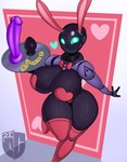 big_breasts breasts buttplug condom dildo featureless_(disambiguation) female gt-23_(igxxiii) heart_pasties heart_symbol hi_res humanoid igxxiii not_furry pasties plug_(sex_toy) sex_toy sexual_barrier_device solo thick_thighs wide_hips
