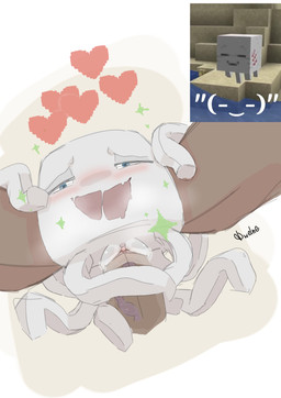 ahegao blush bodily_fluids breed clitoris duo female feral first_person_view genital_fluids genitals heart_symbol holding_object living_condom looking_at_viewer looking_pleasured male male/female penetration penile penile_penetration penis penis_in_vagina simple_background size_difference smaller_female steamy_breath tentacles vaginal vaginal_fluids vaginal_penetration vein veiny_penis vulva young dwelne microsoft minecraft mojang xbox_game_studios anonymous_character ghastling_(minecraft) happy_ghast_(minecraft) tentacle_creature hi_res reference_image