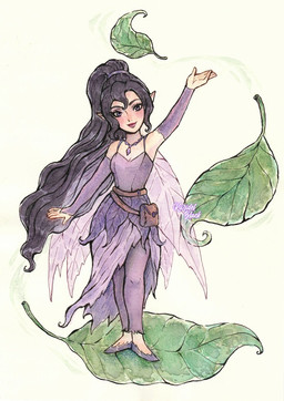 anime_style belt clothed clothing female hair insect_wings jewelry leaf leaf_clothing long_hair micro necklace not_furry ponytail smile solo wings kuridel_black disney_fairies vidia fairy humanoid pixie winged_humanoid hi_res