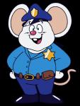 bottomwear clothing fur hat headgear headwear overweight pants police shirt solo topwear white_body white_fur lobie5 bandai_namco mappy mappy_(character) mammal mouse murid murine rodent 2019 alpha_channel hi_res