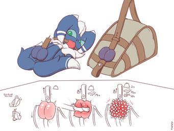 abuse anus ball_bondage ball_gag ball_stretching ballbusting balls bdsm blue_body blue_fur bodily_fluids bondage bound butt cock_and_ball_torture container contraption_concept diagram ear_markings encasement floppy_ears fur gag genital_torture genitals head_tuft in_bag in_container male markings multicolored_body multicolored_fur neck_tuft needleplay needles_in_balls pain reddened_scrotum semi-anthro simple_background solo sweat sweatdrop swollen_balls tail tail_markings text throbbing throbbing_balls thumbtack torture tuft two_tone_body two_tone_fur white_background white_body white_fur white_markings fuzzo nintendo pokemon generation_6_pokemon meowstic pokemon_(species) 2024 4:3 english_text hi_res sequence