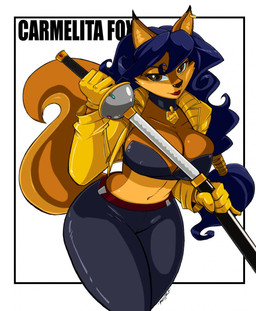 anthro blue_hair breasts brown_eyes canine carmelita_fox ear_piercing female fox gloves hair holding holding_weapon lipstick looking_at_viewer mammal piercing sly_cooper_(series) solo sword weapon
Rating: Safe
Score: 8
User: Juni221
Date: July 12, 2014 anthro blue_hair breasts brown_eyes canine carmelita_fox ear_piercing female fox gloves hair holding holding_weapon lipstick looking_at_viewer mammal piercing sly_cooper_(series) solo sword weapon
Rating: Safe
Score: 8
User: Juni221
Date: July 12, 2014