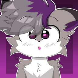 anthro blush blush_lines femboy fluffy fluffy_chest looking_at_viewer male male/male open_mouth solo surprised wide_eyed kittyrosie remy_pawz canid canine canis domestic_dog herding_dog mammal pastoral_dog spitz swedish_vallhund 1:1 hi_res