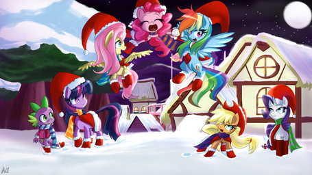 blue_body blue_feathers blue_fur feathered_wings feathers female feral fur group hair horn moon multicolored_hair purple_body purple_fur purple_hair quadruped rainbow_hair tail two_tone_hair wings yellow_body yellow_feathers reikomuffin friendship_is_magic hasbro my_little_pony mythology applejack_(mlp) fluttershy_(mlp) pinkie_pie_(mlp) rainbow_dash_(mlp) rarity_(mlp) spike_(mlp) twilight_sparkle_(mlp) dragon earth_pony equid equine horse mammal mythological_creature mythological_equine mythological_scalie pegasus pony scalie unicorn 16:9 hi_res widescreen