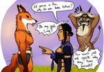 anthro breasts clothed clothing dialogue female fox_spirit_(jade_empire) group impractical_clothing northernlightwolf partially_clothed text bioware electronic_arts jade_empire mean_girls you_can't_just_ask_people canid canine chimera fox fox_spirit human mammal unknown_species english_text