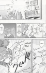 ailurid anthro bird_dog black_and_white canid canine canis comic dialogue domestic_dog duo english_text foreskin futaba_kotobuki genitals golden_retriever hard_translated hi_res hunting_dog japanese_text licking male male/male mammal monochrome namihira_kousuke oral overweight penis ptosis red_panda retriever tail takagi_kyou text third-party_edit tight_foreskin tongue tongue_out translated trouble_(series)