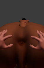 3d_(artwork) 3d_animation anal_wink animated anthro anus bear big_butt brown_body brown_fur butt digital_media_(artwork) disembodied_hand duo first_person_view fur human human_pov male mammal no_sound oaks16 overweight overweight_male perineum pov_hands presenting presenting_anus short_playtime spread_anus spread_butt spreading webm
