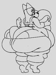 anthro big_breasts big_butt bottomwear breast_squish breasts butt butt_cleavage butt_squish cleavage clothed clothing female heeler huge_breasts huge_butt huge_thighs hyper hyper_butt hyper_thighs panties shorts small_tail solo squish tail thick_thighs underwear volfenf bluey_(series) disney chilli_heeler australian_cattle_dog canid canine canis cattledog domestic_dog herding_dog mammal pastoral_dog digital_drawing_(artwork) digital_media_(artwork) full-length_portrait low_res monochrome portrait sketch