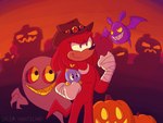 clothing food fruit fur gloves group handwear hat headgear headwear jack-o'-lantern plant pumpkin pumpkin_hill purple_eyes red_body red_fur white_body white_skin yellow_eyes salem_wasteland sega sonic_the_hedgehog_(series) knuckles_the_echidna bat bat_(sonic) boo_(sonic) chao_(sonic) echidna ghost mammal monotreme spirit 4:3 hi_res