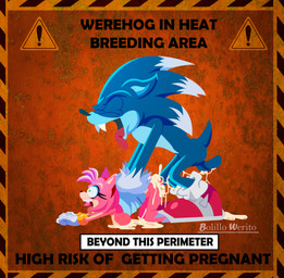 all_fours ass_up blue_body bodily_fluids breasts butt clothing cum cum_inside duo erection fangs female footwear forced genital_fluids genitals impregnation_risk male nude open_mouth penis pink_body rape screaming sex shoes smile tail teeth text bolillo_werito mythology sega sonic_the_hedgehog_(series) amy_rose sonic_the_hedgehog canid canine eulipotyphlan hedgehog mammal mythological_canine mythological_creature werecanid werecanine werecreature werewolf 2025 absurd_res english_text hi_res