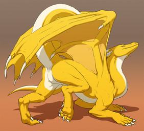 5_fingers 5_toes anus big_wings butt claws featureless_crotch feet feral finger_claws fingers gradient_background green_eyes long_neck long_tail male membrane_(anatomy) membranous_wings presenting presenting_hindquarters quadruped raised_tail simple_background snout solo spikes spikes_(anatomy) tail tailbutt toe_claws toes wing_claws wing_spikes wings yellow_body crackajackin mythology kicks_(kicks) dragon mythological_creature mythological_scalie scalie 2013 digital_media_(artwork)