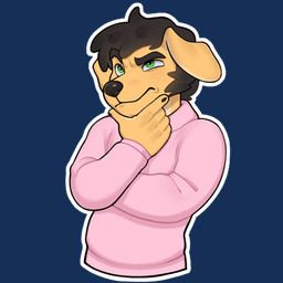 anthro black_hair clothing facial_hair fur hair hoodie male narrowed_eyes nude sideburns solo thinking topwear yellow_body yellow_fur frank_motta nao_o'connor bird_dog canid canine canis domestic_dog golden_retriever hunting_dog mammal retriever 1:1 alpha_channel