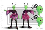 antennae_(anatomy) asian_clothing clothing curled_antennae east_asian_clothing female japanese_clothing kimono solo owsparrow invader_zim nickelodeon fan_character senn alien alien_humanoid humanoid irken 3:2 hi_res