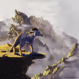 ambiguous_gender amputee day detailed_background disability feral outside sky solo standing tail text yessys mythology dragon mythological_creature mythological_scalie scalie wingless_dragon 1:1 2018 digital_media_(artwork) hi_res url