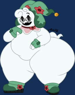 ambiguous_gender belly big_butt butt eyewear flower glasses goth_boots huge_thighs plant pose simple_background slightly_chubby solo thick_thighs transparent_background henrique_rick atlus megami_tensei sega fan_character jack_frost_(megami_tensei) mac_lupus_(macwastaken) demon humanoid imp alpha_channel digital_drawing_(artwork) digital_media_(artwork) hi_res