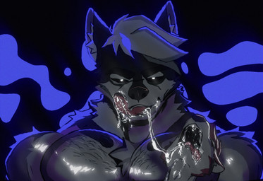 anthro bodily_fluids cherrythehuskie dripping duo hair looking_at_viewer male male/male muscular muscular_male nude open_mouth saliva saliva_drip saliva_on_face saliva_on_tongue saliva_string neko_kokutan third-party_edit animal_humanoid canid canid_humanoid canine canine_humanoid canis dog_humanoid domestic_dog humanoid husky mammal mammal_humanoid nordic_sled_dog spitz 2d_animation animated hi_res huge_filesize no_sound short_playtime