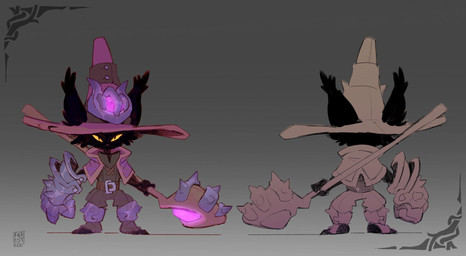 anthro armor belt black_body black_ears black_fur clothed clothed_anthro clothed_male clothing front_view fully_clothed fully_clothed_anthro fully_clothed_male fur furgonomic_hat furgonomic_headwear furgonomics gauntlets gloves gradient_background grey_background handwear hat headgear headwear holding_object holding_staff magic_user male male_anthro narrowed_eyes pupils purple_clothing purple_hat purple_headwear rear_view simple_background slit_pupils solo staff standing witch_hat yellow_sclera foresttherotten league_of_legends riot_games tencent veigar mammal yordle 2021 dated digital_media_(artwork) full-length_portrait hi_res model_sheet portrait