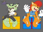 barefoot duo feet female laugh soles tickling tickling_feet toes sorcererlance archie_comics sega sonic_the_hedgehog_(archie) sonic_the_hedgehog_(comics) sonic_the_hedgehog_(series) clove_the_pronghorn sally_acorn mammal pronghorn 4:3