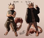 absurd_res anthro biped bottomwear claws clothed clothing digitigrade dragon felid feline fingers fur hair hi_res horn hybrid inner_ear_fluff male mammal mythological_creature mythological_scalie mythology pants paws riko_sakari rikosakari scalie solo tail tail_tuft tuft