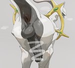 2023 anus arceus balls big_balls big_butt big_penis blush bodily_fluids breath butt censored cgu0906 circumcised colored digital_media_(artwork) dripping erection feral generation_4_pokemon genital_fluids genitals glistening glistening_body glistening_butt glistening_genitalia glistening_penis grey_body hairless hi_res huge_balls huge_penis humanoid_genitalia humanoid_genitalia_on_feral humanoid_penis humanoid_penis_on_feral ineffective_censorship jewelry leaking_precum legendary_pokemon male multicolored_body nintendo penis pokemon pokemon_(species) precum precum_drip presenting presenting_anus presenting_hindquarters raised_tail rear_view shaded simple_background solo tail thick_penis two_tone_body unusual_anatomy vein veiny_penis white_background white_body