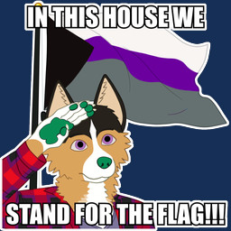 anthro black_body black_fur demisexual_pride_colors flag flag_(object) flannel fur gesture gloves_(marking) green_pawpads lgbt_pride markings outline pawpads pride_colors salute solo tan_body tan_fur text white_outline martin_shep martin_schaefer border_collie canid canine canis collie domestic_dog german_shepherd herding_dog mammal pastoral_dog sheepdog 1:1 alpha_channel digital_media_(artwork) english_text impact_(font)
