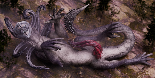 3_penises alien_genitalia big_penis erection feral genitals looking_at_viewer male multi_genitalia multi_penis penis solo tail tentacles anonymous_artist bungie destiny_(series) destiny_2 mythology wish_dragon taranis_(destiny_2) ahamkara_(destiny) alien dragon mythological_creature mythological_scalie scalie 3d_(artwork) absurd_res digital_media_(artwork) hi_res