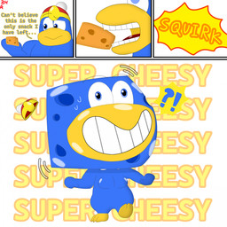 3_toes 4_panel_comic anthro big_head blue_body blue_eyes cheese clothing dairy_products dialogue eating eating_food eyebrows featureless_chest feet food food_transformation hat hat_only head_expansion headgear headgear_only headwear headwear_only holding_cheese holding_food holding_object huge_head hyper hyper_head instant_transformation interrobang looking_at_food looking_at_object male male_anthro moobs mostly_nude no_navel nude_anthro nude_male one_foot_raised open_mouth overweight overweight_anthro overweight_male permanent_smile red_tongue simple_background solo teeth text toes tongue transformation white_background yellow_feet yellow_text 300redhun kirby_(series) nintendo king_dedede ambiguous_species food_head 1:1 2026 comic digital_media_(artwork) english_text hi_res shaded signature