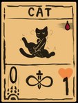 black_body black_fur blood blush bodily_fluids border card card_template clitoral clitoral_fingering clitoral_masturbation clitoris eyes_closed female feral fur genital_fluids genitals heart_symbol masturbation playing_card playing_card_template pussy solo spread_legs spreading text transparent_border vaginal vaginal_fluids vaginal_masturbation rymherdier daniel_mullins_games inscryption cat_(inscryption) domestic_cat felid feline felis mammal 2021 alpha_channel digital_media_(artwork) english_text low_res