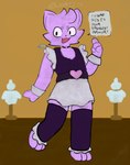 anthro clothing dress legwear male solo stockings blankitty fang_(blankitty) felid feline mammal absurd_res hi_res