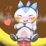 1:1 abdominal_bulge anthro big_penis blush bodily_fluids breasts cum duo erection facial_markings featureless_breasts female female_penetrated generation_2_pokemon generation_4_pokemon genital_fluids genitals head_markings heart_symbol huge_penetration japanese_text larger_male low_res male male/female male_penetrating male_penetrating_female mammal markings nintendo pachirisu penetration penile penile_penetration penis penis_in_pussy pokemon pokemon_(species) pokemorph ridiculous_fit rodent sciurid sex shiohara size_difference smaller_female smaller_penetrated text tight_fit translated ursaring vaginal vaginal_penetration