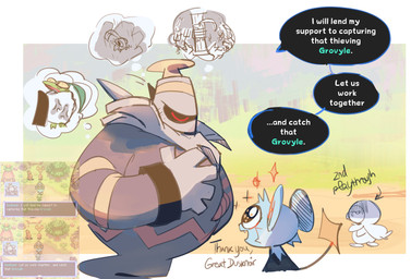 ambiguous_gender bound dialogue eyes_closed fangs feral grabbing group hand_on_chest male open_mouth pitchfork screencap sparkles sparkling_eyes speech_bubble teeth text thought_bubble tools scribzag nintendo pokemon pokemon_mystery_dungeon spike_chunsoft dusknoir_(eotds) grovyle_the_thief dusknoir generation_3_pokemon generation_4_pokemon grovyle piplup pokemon_(species) shinx 2026 absurd_res digital_media_(artwork) english_text hi_res