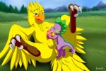 2013 absurd_res angry_dragon anus avian balls chocobo claws clitoris cum cum_from_nose cum_in_nose cum_in_pussy cum_inside dragon duo feathers fellatio final_fantasy friendship_is_magic grass herm hi_res intersex interspecies kuroodod lying male mountain my_little_pony on_back oral oral_sex outside penetration penis pussy scalie sex signature spike_(mlp) vaginal vaginal_penetration video_games wings
Rating: Explicit
Score: 5
User: TheFlood
Date: May 05, 2013