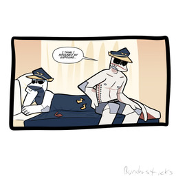 after_sex age_difference aircraft anthro bed bedroom_eyes condom_wrapper dialogue duo furniture machine male male/male narrowed_eyes older_male on_bed oscar_(bunchasticks) pain pilot_hat seductive sitting sitting_on_bed text vehicle bunchasticks boeing boeing_747 boeing_787 roger_(bunchasticks) aeromorph living_aircraft living_machine living_vehicle english_text hi_res