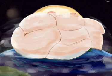 anthro astronomical_hyper belly belly_expansion big_belly big_breasts big_butt big_tail bodily_fluids breasts butt expansion female female/female genital_fluids genitals huge_belly huge_breasts huge_butt huge_tail hyper hyper_belly hyper_breasts hyper_butt hyper_genitalia hyper_inflation hyper_tail immobile inflation intersex intersex/intersex macro morbidly_obese morbidly_obese_anthro morbidly_obese_female obese obese_anthro obese_female overweight overweight_anthro overweight_female simple_background solo space tail thick_thighs white_body wide_hips atlant_62_1 fish great_white_shark mackerel_shark marine shark white_shark 2025 digital_media_(artwork) hi_res