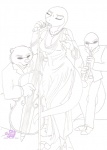 anthro band brass_instrument clothed clothing female group male musical_instrument simple_background singing tail trumpet white_background wind_instrument janner3d devona_rhea jazz bear dinosaur dromaeosaurid lizard mammal prehistoric_species reptile scalie theropod velociraptor graphite_(artwork) greyscale monochrome traditional_media_(artwork)