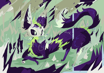 abstract_background ambiguous_gender black_nose feral fur green_body green_fur multicolored_body multicolored_fur purple_body purple_fur solo tan_body tan_fur naircat domestic_cat felid feline felis mammal 2017 digital_drawing_(artwork) digital_media_(artwork) microsoft_paint_(artwork)