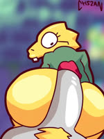 anal anal_penetration anthro big_penis bodily_fluids cum cum_in_ass cum_inside duo female genital_fluids genitals male male/female penetration penis sound_effects chszan_chan deltarune undertale undertale_(series) alphys asgore_dreemurr bovid caprine dinosaur goat mammal prehistoric_species reptile scalie animated hi_res webm